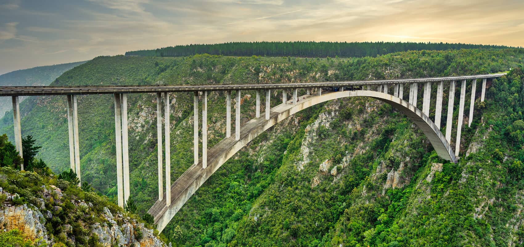 Iconic Bloukrans Bridge, a highlight of South Africa's Garden Route